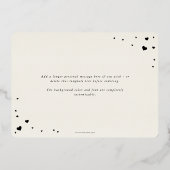 Élégant Script Carte photo à huile de la Saint-Gal (Verso)