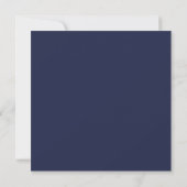 Elegant Script Celebrate with Us Navy Blue Kaart (Achterkant)