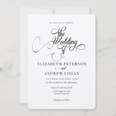 Élégant Script Classic Wedding Invitations (Devant)