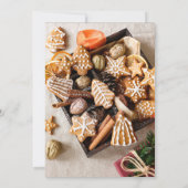 Elegant Script Cookie Exchange Kerstfeest Kaart (Achterkant)