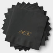 Élégant Script Couple Monogramme Initiales Mariage (Insitu (empilé))