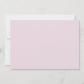 Elegant Script Cross Pink begrafenis Dank u kaart (Achterkant)