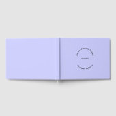 Elegant Script Custom Name date lavender bruiloft Gastenboek (Volledig)
