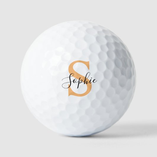 Elegant Script Custom Name Personalized Gift Golfballen (Voorkant)