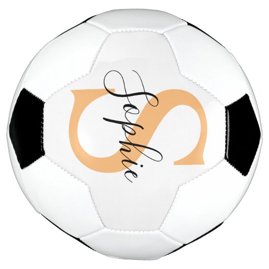Elegant Script Custom Name Personalized Gift Voetbal (Gedraaid)