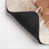 Elegant Script Custom Photo Muismat (Hoek)