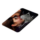 Elegant Script Custom Photo Save the Date Wedding Magneet (Linkerzijde)