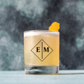 Elegant Script Custom Wedding Whiskey Glas