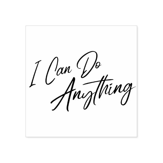 Elegant script dat Word aanmoedigt Rubberstempel (Afrduk)