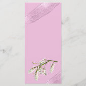 Elegant script De bar bruiloft Drink menu Kaart (Achterkant)