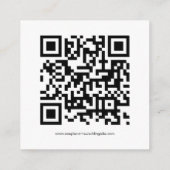 Élégant script de budget QR Code Mariage carte RSV (Dos)