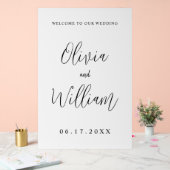 Élégant script de calligraphie Mariage Bienvenue (Mariage)