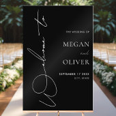 Élégant script de calligraphie Mariage Bienvenue