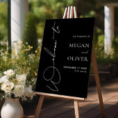 Élégant script de calligraphie Mariage Bienvenue