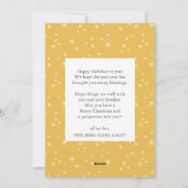 Élégant Script de la nuit Sainte Carte de voeux re (Dos)