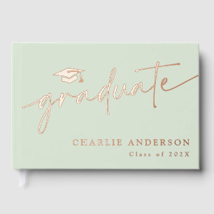 Élégant script de remise de diplômes bonnet de dip