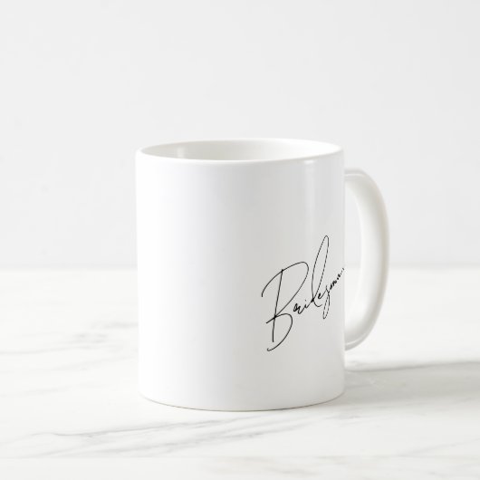 Élégant script de servante d'accueil café Mug (Devant droit)