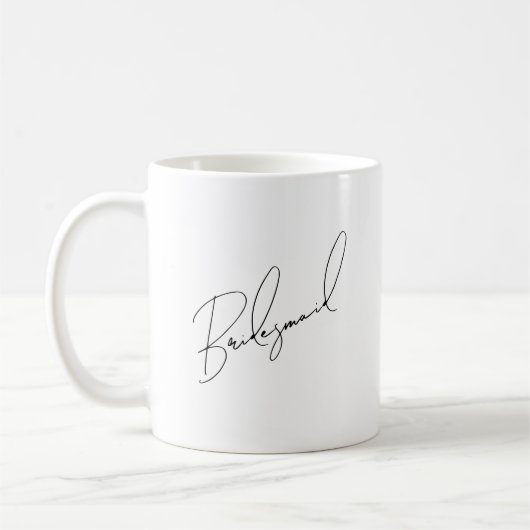 Élégant script de servante d'accueil café Mug (Gauche)