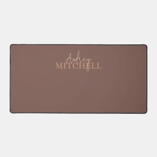 Élégant script de signature Monogramme Brown (Recto)