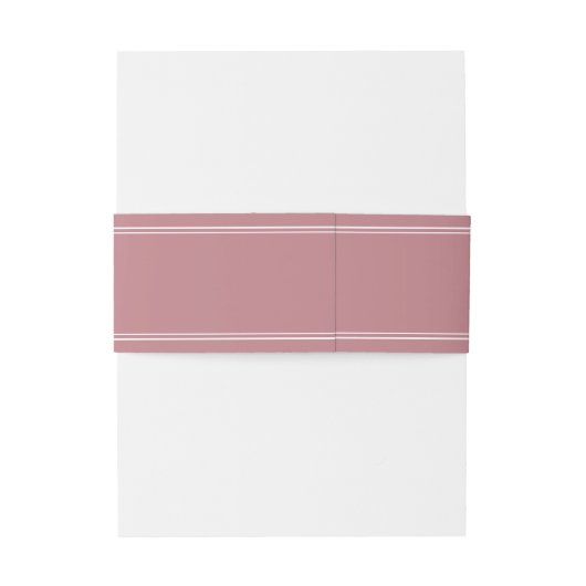 Elegant Script Dusty Roze Bruiloft Uitnodigingen Wikkel (Achterkant Voorbeeld)