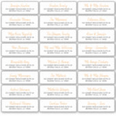 Élégant script étiquettes de adresse invités indiv (Devant)