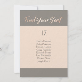 Elegant Script Faux-olieslagkaart Kaart