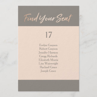 Elegant Script Faux-olieslagkaart Kaart