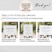 Elegant Script Favors Trouwbord Poster