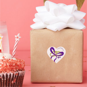 Elegant Script Felicitaties met jullie Huwelijk Hart Sticker