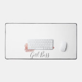 Élégant Script Fille Patron Flèche Rose (Clavier et souris)