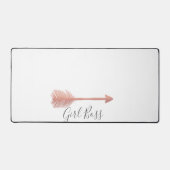 Élégant Script Fille Patron Flèche Rose (Recto)