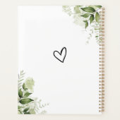 Élégant Script Floral Mariage (Dos)
