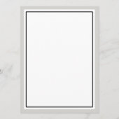 Élégant Script Flouris Menu Mariage (Dos)