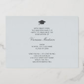 Elegant Script Flowers | Moderne Kaart Foto Afstud (Achterkant)