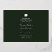 Elegant Script Flowers | Moderne Kaart Foto Afstud (Achterkant)