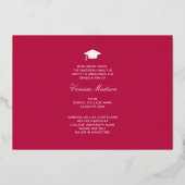 Elegant Script Flowers | Moderne Kaart Foto Afstud (Achterkant)