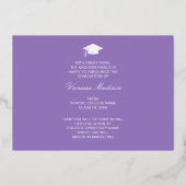 Elegant Script Flowers | Moderne Kaart Foto Afstud (Achterkant)