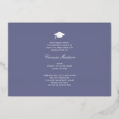 Elegant Script Flowers | Moderne Kaart Foto Afstud (Achterkant)