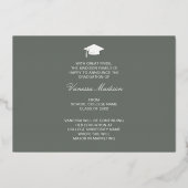 Elegant Script Flowers | Moderne Kaart Foto Afstud (Achterkant)