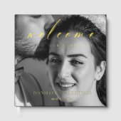 Élégant script Foil Bienvenue à notre Forever Mari (Recto)