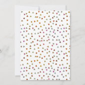 Elegant Script Foto Bruiloft Hart Confetti Save The Date (Achterkant)