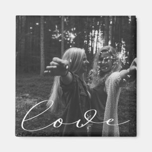 Elegant script   Foto Magnet Magneet