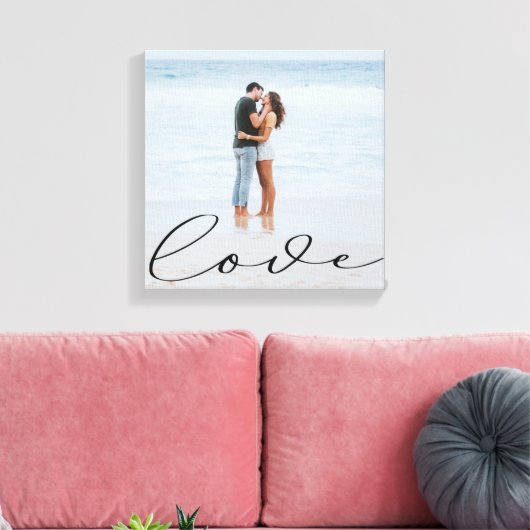 Elegant script | Fotocanvas afdrukken (Insitu (Woonkamer))