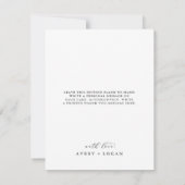 Elegant Script-fotosjabloon Dank je creditcard Bedankkaart (Achterkant)