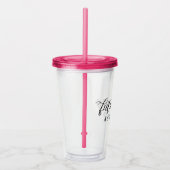 Elegant Script Future Mrs Coffee Acryl Drinkbeker (Rechts)