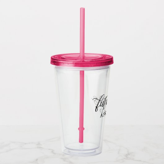 Elegant Script Future Mrs Coffee Acryl Drinkbeker (Rechts)