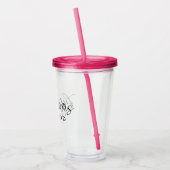 Elegant Script Future Mrs Coffee Acryl Drinkbeker (Links)