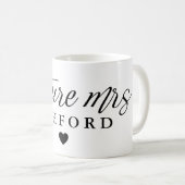 Elegant Script Future Mrs Koffiemok (Voorkant rechts)