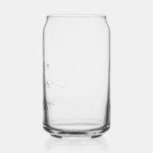 Elegant script gelukkig ooit na bruiloft blikvorm glas (Links)