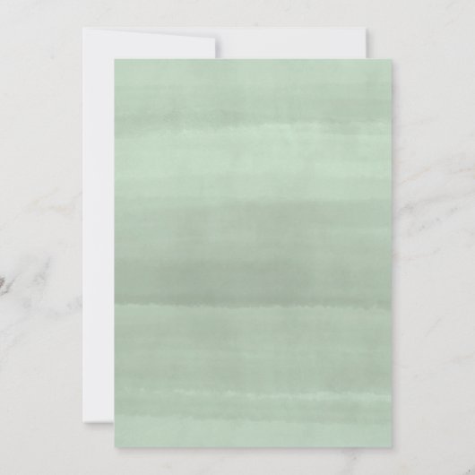 Elegant script geometrisch groen Vrijgezellenfeest Kaart (Achterkant)